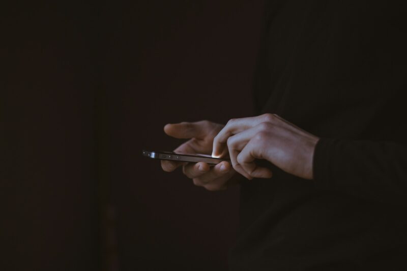 Man holding phone